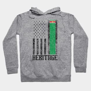 Suriname Hispanic Heritage destressed flag Hoodie